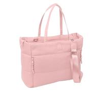 Safta Bolso para portátil BASIC – Mochila rosa 14.1'' con bolsillo, 54x17x31 cm