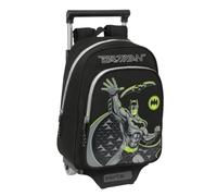 Safta BATMAN GAME OVER - Mochila Infantil con Carro 705, Ideal para Niños de Diferentes Edades, Cómoda y Versátil, Calidad y Resistencia, 27x10x33 cm
