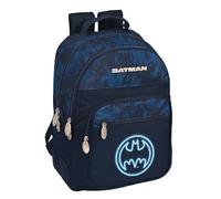 Safta BATMAN LEGENDARY - Mochila Escolar Infantil, Ideal para Niños de Diferentes Edades, Cómoda y Versátil, Calidad y Resistencia, 32x15x42 cm, Color Azul Marino
