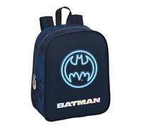 Safta BATMAN LEGENDARY - Mochila Infantil, Mochila Niño, Mochila Escolar, Adaptable a Carro, Ideal para Guardería, Cómoda y Versátil, Calidad y Resistencia, 22x10x27 cm, Color Azul Marino