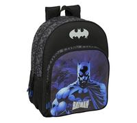 Safta BATMAN - Mochila Escolar Niño, Mochila Niño, Mochila Infantil, Adaptable a Carro, Ideal para Niños en Edad Escolar, Cómoda y Versátil, Calidad y Resistencia, 33x14x42 cm