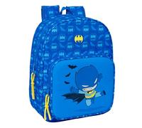 Safta BATMAN PREESCOLAR - Mochila Escolar Infantil Animada, Mochila Niño, Mochila Infantil, Adaptable a Carro, Ideal para Niños en Edad Escolar, Cómoda y Versátil, Calidad y Resistencia, 26x11x34 cm