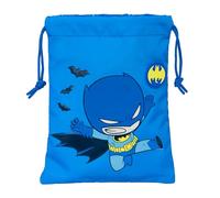 BATMAN PREESCOLAR - Saquito Merienda Lunch Bag, Portatodo, Calidad y Máxima Resistencia, Porta Comida, Recreo, 20x25 cm