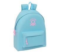 BENETTON BASICS Mochila Infantil Day Pack cómoda y versátil 33x15x42 cm Celeste