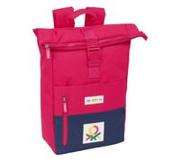Safta BENETTON CHERRY - Mochila con Solapa para Portátil de 15.6", Ideal para Diferentes Edades, Cómoda y Versátil, Calidad y Resistencia, 28x13x42 cm
