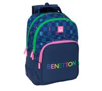 Safta BENETTON DAMERO - Mochila Escolar Infantil, Ideal para Niños de Diferentes Edades, Cómoda y Versátil, Calidad y Resistencia, 32x15x42 cm