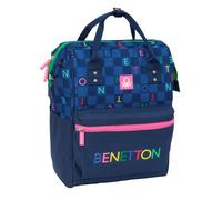 Safta BENETTON DAMERO - Mochila Juvenil con Asas para Portátil hasta 13", para Portátil, Ideal para Jóvenes de Diferentes Edades, Cómoda y Versátil, Calidad y Resistencia, 27x19x40 cm