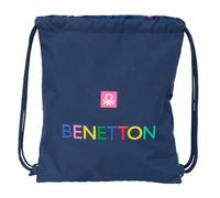 Safta Mochila BENETTON DAMERO – Saco plano grande 35x40 cm, para niños, cómoda y resistente
