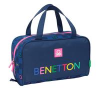 Safta Benetton DAMERO - Neceser Rectangular con Asa, Neceser Infantil, Adaptable a Carro, Ideal para Niños de 5 a 14 Años, Cómodo y Versátil, Calidad y Resistencia, 31x14x19 cm