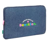 Safta Funda/Mochila para portátil BENETTON DENIM 15,6'' Vaquera 39,5x3,5x27,5 cm