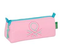 Safta BENETTON DOLCE - Portatodo con cremallera y compartimiento, Estuche Infantil, Estuche Niño, Ideal para Niños en Edad Escolar, Cómodo y Versátil, Calidad y Resistencia, 21x7x8 cm