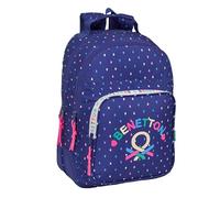 BENETTON DROP - Mochila Escolar Infantil, Ideal para Niños de Diferentes Edades, Cómoda y Versátil, Calidad y Resistencia, 32x15x42 cm