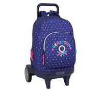 Benetton Drop - Mochila Grande con Ruedas, Compact Evolución, Extraíble, Ideal para Niños de Diferentes Edades, Cómoda y Versátil, Calidad y Resistencia, 33x22x45 cm
