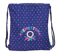BENETTON DROP - Mochila Saco Plano Grande, Mochila, Ideal para Niños de Diferentes Edades, Cómoda y Versátil, Calidad y Resistencia, 35x40 cm
