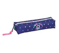 Safta BENETTON DROP - Portatodo Rectangular Niño, Estuche Infantil, Estuche Niño, Ideal para Niños en Edad Escolar, Cómodo y Versátil, Calidad y Resistencia, 22x7x40 cm