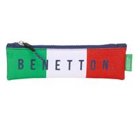 Safta Benetton Flag - Estuche Escolar, Estuche Infantil, Estuche Niño, Ideal para Niños de 5 a 14 Años, Cómodo y Versátil, Calidad y Resistencia, 20x60 cm