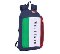 Safta BENETTON FLAG - Mini Mochila para Uso Diario, Ideal para Niños de Diferentes Edades, Cómoda y Versátil, Calidad y Resistencia, 22x10x39 cm