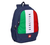 Safta BENETTON FLAG - Mochila Escolar Infantil, Ideal para Niños de Diferentes Edades, Cómoda y Versátil, Calidad y Resistencia, 32x16x44 cm