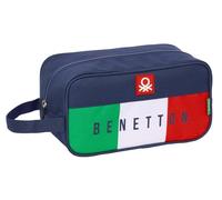 Safta Zapatillero BENETTON FLAG – Mediano multifuncional 29 x 14 x 15 cm Azul marino M