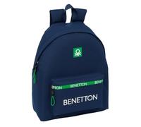 Safta BENETTON GREEN - Day Pack Infantil, Mochila Infantil, Calidad y Máxima Resistencia, Cómoda y Versátil, 33x15x42 cm