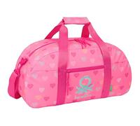 Safta BENETTON HEART - Bolsa de Deporte, Mochila, Ideal para Niños de Diferentes Edades, Cómoda y Versátil, Calidad y Resistencia, 50x26x20 cm