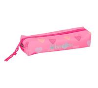 Benetton Heart - Portatodo Rectangular Niño, Estuche Infantil, Estuche Niño, Ideal para Niños en Edad Escolar, Cómodo y Versátil, Calidad y Resistencia, 22x7x40 cm