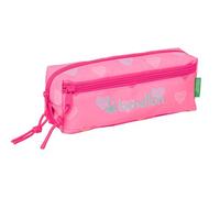 Safta Portatodo Triple Pequeño Benetton Heart - Estuche infantil 22x6x8.5 cm