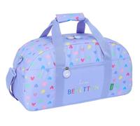 Safta Benetton Lila - Bolsa de Deporte, Mochila, Ideal para Niños de Diferentes Edades, Cómoda y Versátil, Calidad y Resistencia, 50x26x20 cm