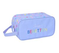 Safta Benetton Lila - Zapatillero Mediano, Multiusos, Portatodo, Deporte, Extraescolares, Fútbol, Cómodo y Versátil, 29x14x15 cm