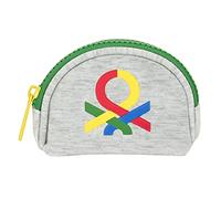 Safta BENETTON Pop - Monedero, Monedero Pequeño, XS, Cómodo y Versátil, Calidad y Resistencia, 9.5x3x8 cm, Color Gris