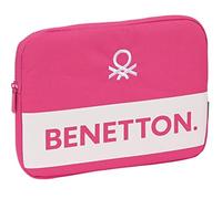 Safta BENETTON Raspberry - Funda para Portátil 11.6'', Mochila, Ideal para Niños de Diferentes Edades, Cómoda y Versátil, Calidad y Resistencia, 31x2x23 cm, Color Rosa fucsia