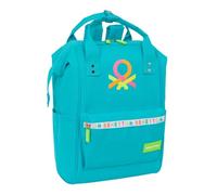 Safta BENETTON SUMMER - Mochila Juvenil con Asas para Portátil hasta 13", para Portátil, Ideal para Jóvenes de Diferentes Edades, Cómoda y Versátil, Calidad y Resistencia, 27x19x40 cm
