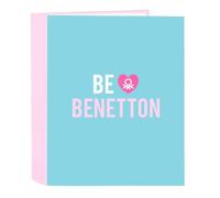 Safta BENETTON UNIQUE - Carpeta Folio 4 Anillas, Ideal para Niños de Diferentes Edades, Cómoda y Versátil, Calidad y Resistencia, 27x6x33 cm