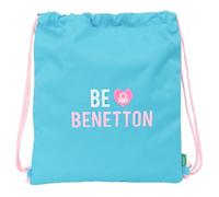 BENETTON UNIQUE – Mochila Saco Plano Grande – Cómoda y versátil, resistente – 35x40 cm