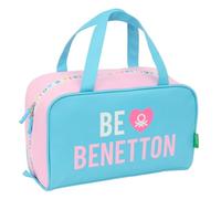 Safta Benetton Unique - Neceser Rectangular con Asa, Neceser Infantil, Adaptable a Carro, Ideal para Niños de 5 a 14 Años, Cómodo y Versátil, Calidad y Resistencia, 31x14x19 cm