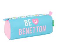 Safta Benetton Unique - Portatodo con Cremallera y Compartimiento, Estuche Infantil, Estuche Niño, Ideal para Niños en Edad Escolar, Cómodo y Versátil, Calidad y Resistencia, 21x7x8 cm