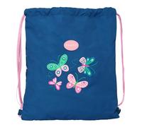 Safta BLACKFIT8 MARIPOSAS - Mochila Saco Plano Grande, Mochila, Ideal para Niños de Diferentes Edades, Cómoda y Versátil, Calidad y Resistencia, 35x40 cm