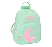 Safta BLACKFIT8 MOON - Mini Mochila para Uso Diario, Ideal para Niños de Diferentes Edades, Cómoda y Versátil, Calidad y Resistencia, Tejido Reciclable, 25x13x30 cm, Color Verde