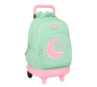 Safta BLACKFIT8 Moon - Mochila Grande con Ruedas, Compacta, Extraíble, Ideal para Niños de Diferentes Edades, Cómoda y Versátil, Calidad y Resistencia, 33x22x45 cm, Color Verde