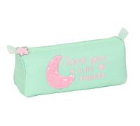 Safta BLACKFIT8 MOON - Portatodo, Tejido Reciclable, Estuche Infantil, Estuche Niño, Ideal para Niños en Edad Escolar, Cómodo y Versátil, Calidad y Resistencia, 21x7x8 cm, Color Verde