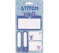 Safta - Blíster de Post-Its Disney Stitch Stationery, Set de Notas Adhesivas con 5 Tamaños Diferentes, Papelería Escolar Vuelta al Cole, Medidas 10x20 cm