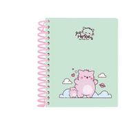 Safta | Bloc A6 Pembe The Pink Cat, 120 Hojas, Cuaderno Escolar con Espiral Rosa, Tapa Dura Verde Menta, Papel Rayado para Notas y Apuntes, Vuelta al Cole Infantil y Juvenil, Medidas 11,8x14,6 cm