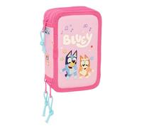 BLUEY DANCE - Estuche Escolar con 37 Útiles Incluidos, Ideal para Niños de 5 a 14 Años, Cómodo y Versátil, Calidad y Resistencia, 12.5x5.5x19.5 cm