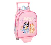 Safta Mochila guardería con carro Bluey Dance - Cómoda y resistente, 22x10x27 cm