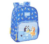 Safta BLUEY LET'S PLAY - Mochila Escolar Infantil Animada, Mochila Niño, Mochila Infantil, Adaptable a Carro, Ideal para Niños en Edad Escolar, Cómoda y Versátil, Calidad y Resistencia, 26x11x34 cm
