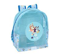 Safta BLUEY - Mochila Infantil de Playa, Anti Arena, con Asas, Fácil Limpieza, Ideal para Niños de Diferentes Edades, Cómoda y Versátil, 32x12x38 cm