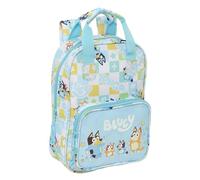 Safta Mochila infantil BLUEY READY Adaptable con asas, tejido reciclable, 20x8x28 cm