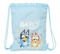 Safta Mochila Saco Plano Junior BLUEY READY Ideal para niños, cómoda y resistente 26x34 cm