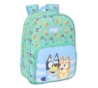 Safta Mochila escolar infantil BLUEY SISTERS – Adaptable a carro, cómoda y resistente, 26x11x34 cm