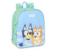 Safta BLUEY SISTERS - Mochila Infantil, Mochila Niño, Mochila Escolar, Adaptable a Carro, Ideal para Guardería, Cómoda y Versátil, Calidad y Resistencia, 22x10x27 cm